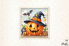 Pumpkin Postage Stamp Clipart Bundle 1234
