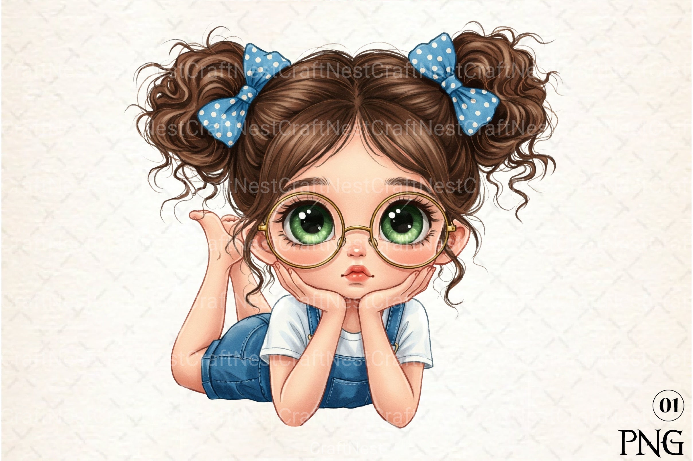 Quirky Surprised Girl Clipart Bundle - CraftNest - Digital Crafting and Art