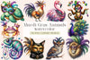 Mardi Gras Animal Clipart Bundle