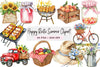 Happy Rustic Summer Clipart Bundle