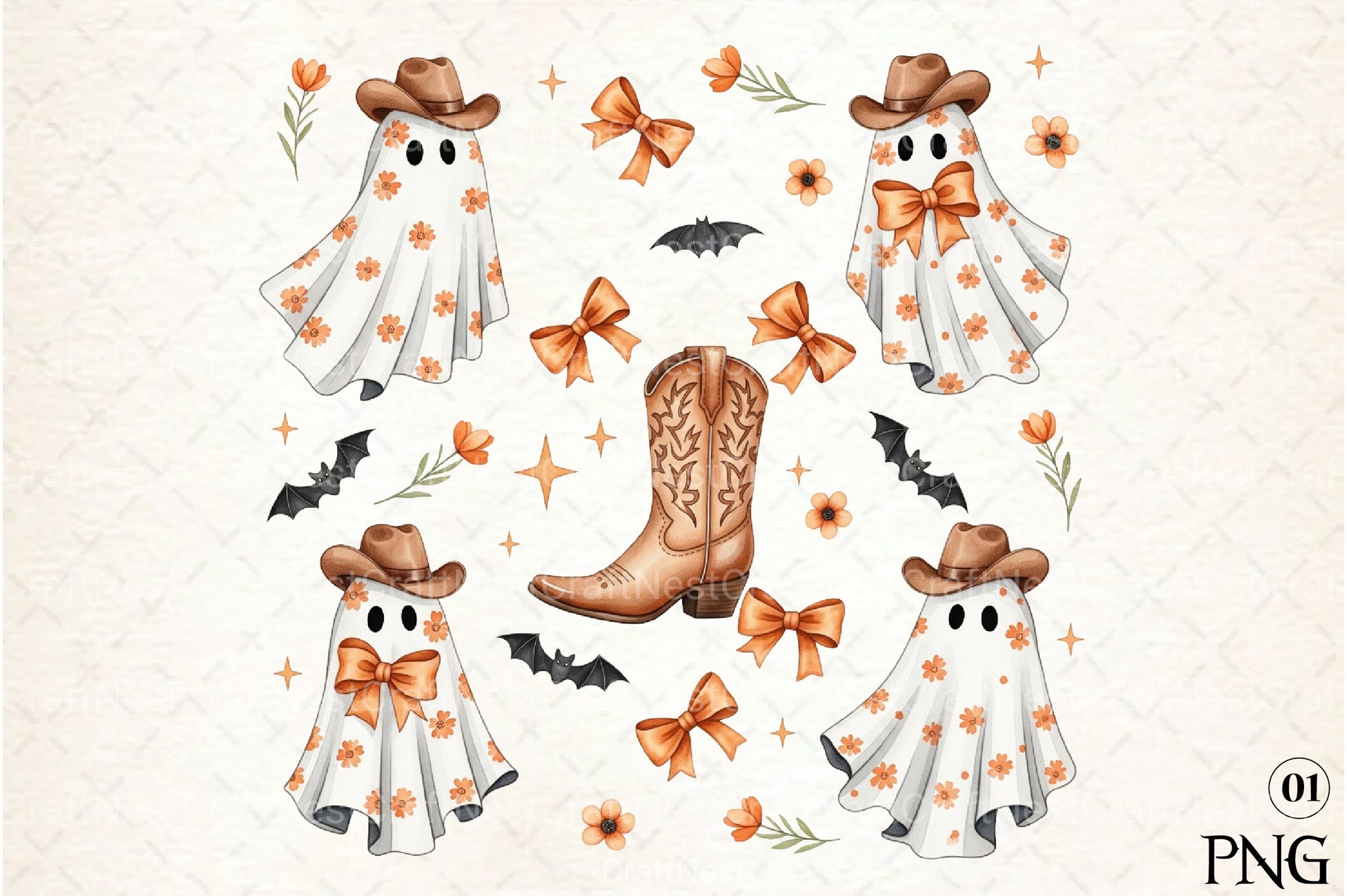 Coquette Halloween Clipart Bundle 9 - CraftNest - Digital Crafting and Art