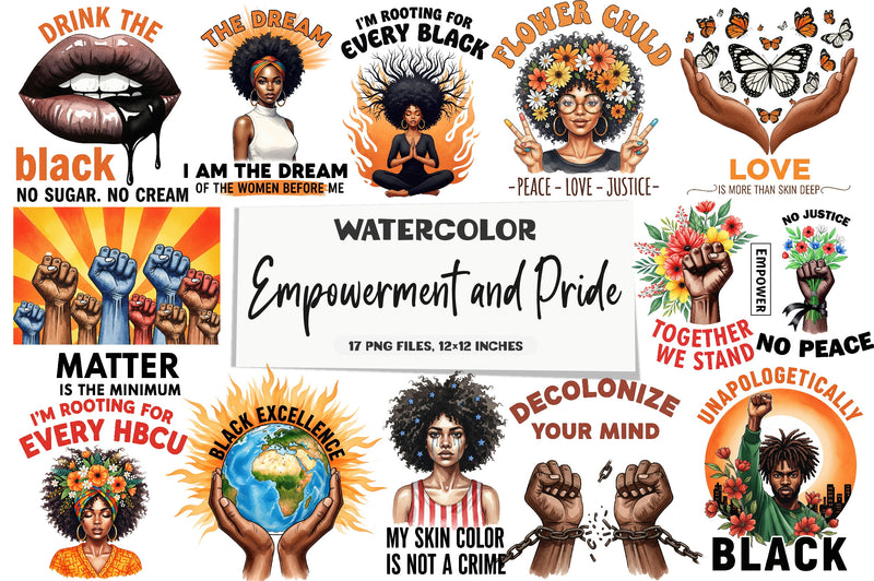 Empowerment & Pride Art Collection Clipart Bundle - CraftNest - Digital Crafting and Art