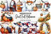 Ghost Fall Halloween Clipart Bundle