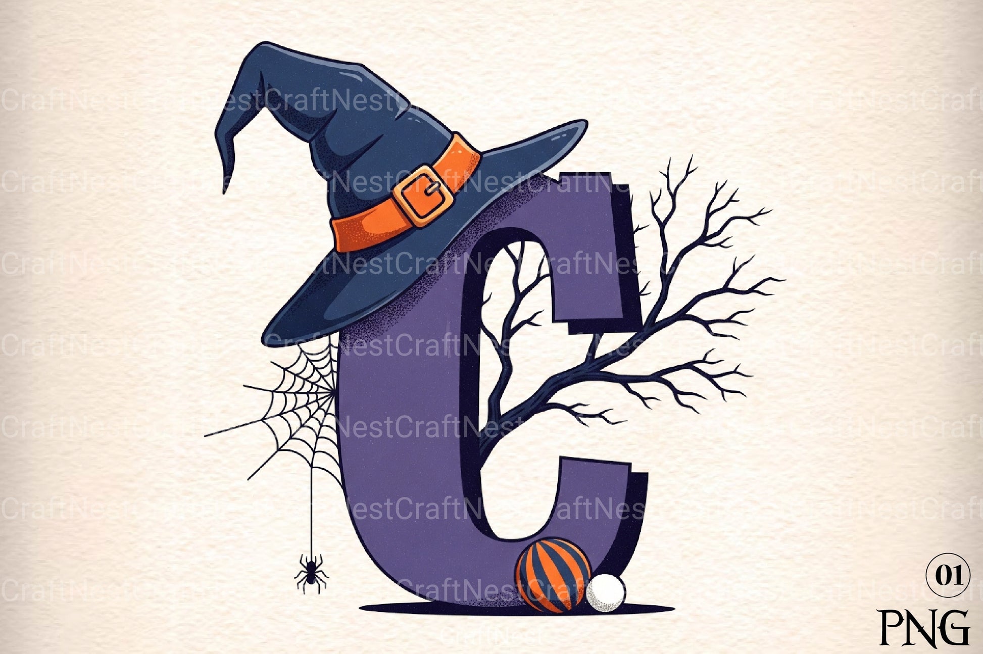Halloween Alphabet Clipart Bundle 8 - CraftNest - Digital Crafting and Art