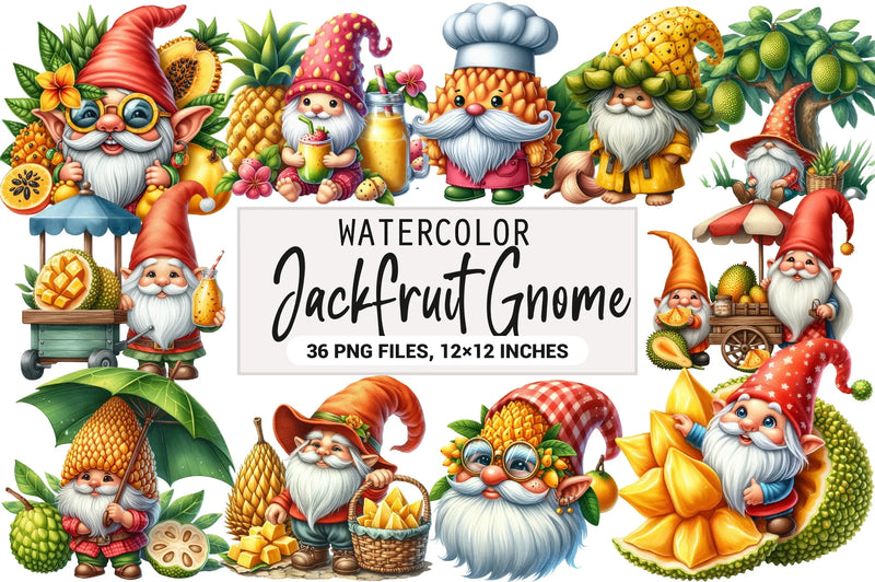Gnome Jackfruit Clipart Bundle - CraftNest - Digital Crafting and Art