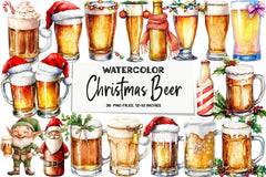 Christmas Beer Clipart Bundle - CraftNest - Digital Crafting and Art