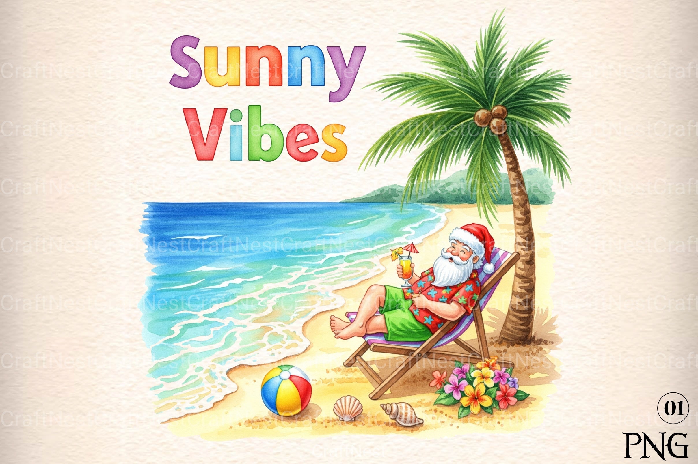 Christmas in July Funny Clipart Bundle 10 - CraftNest - Digital Crafting and Art