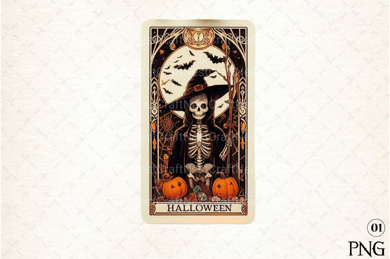 Halloween Tarot Card Clipart Bundle 2 - CraftNest - Digital Crafting and Art