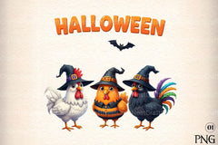 Halloween Chickens Graphic Clipart Bundle - CraftNest - Digital Crafting and Art
