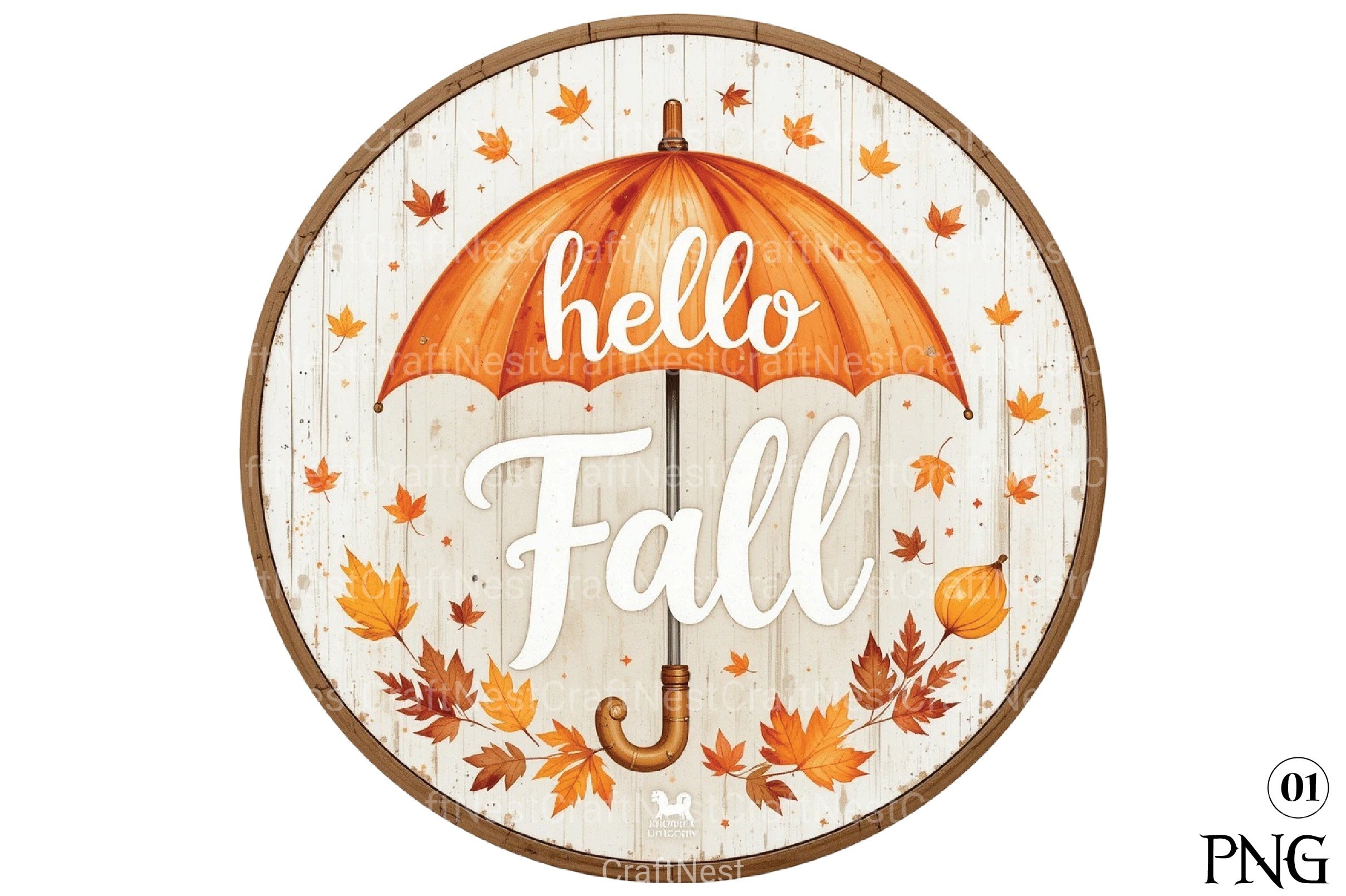 Hello Fall Umbrella Clipart Bundle - CraftNest - Digital Crafting and Art