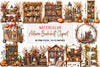 Autumn Bookshelf Clipart Bundle
