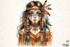 Tribal Boho Girl Clipart Bundle 11