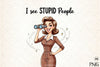 Sarcastic Funny Girl Can't Adult Today Clipart Bundle 9