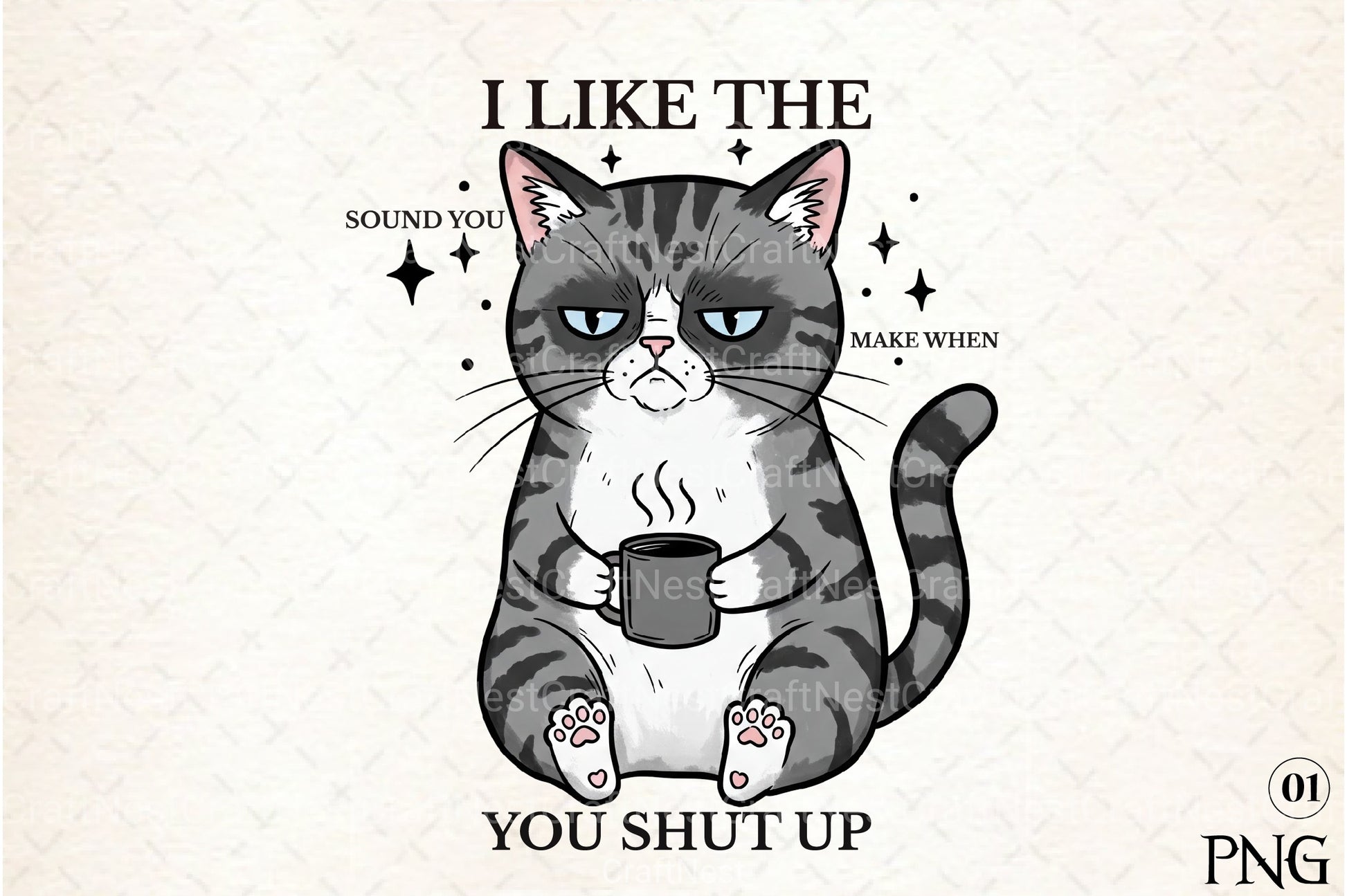 Funny Sarcastic Cat Clipart Bundle 11 - CraftNest - Digital Crafting and Art