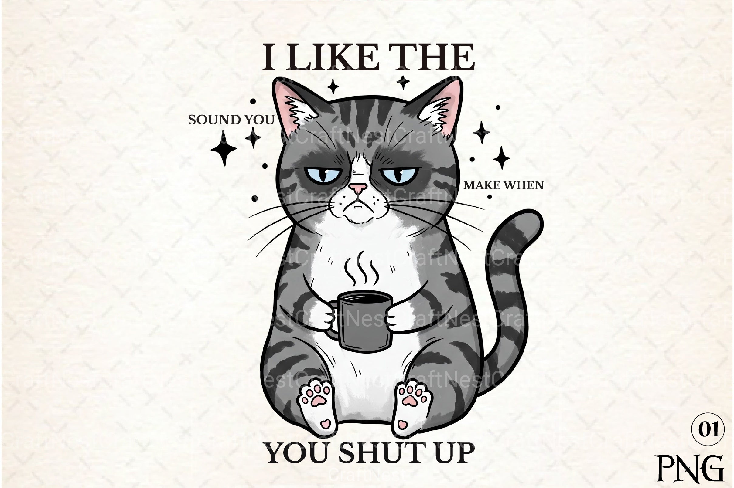 Funny Sarcastic Cat Clipart Bundle 11 - CraftNest - Digital Crafting and Art