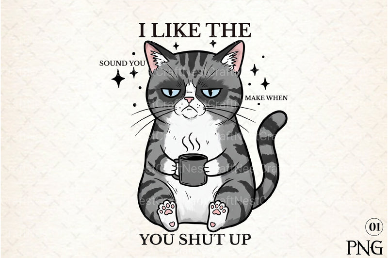 Funny Sarcastic Cat Clipart Bundle 11 - CraftNest - Digital Crafting and Art