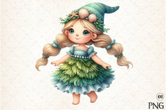Seashell Gnome Clipart Bundle 2 - CraftNest - Digital Crafting and Art