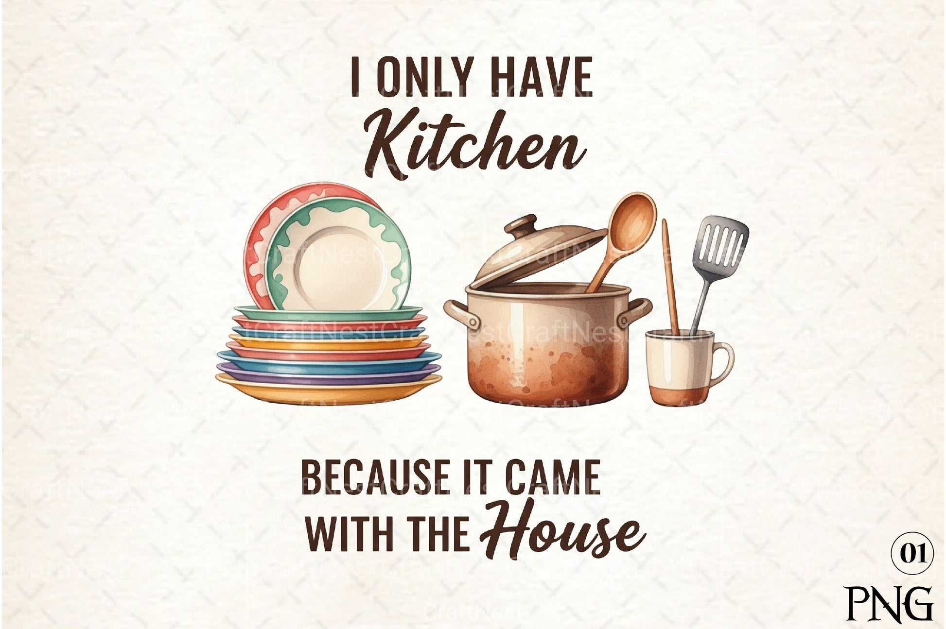 Funny Kitchen Towel Clipart Bundle 5 - CraftNest - Digital Crafting and Art