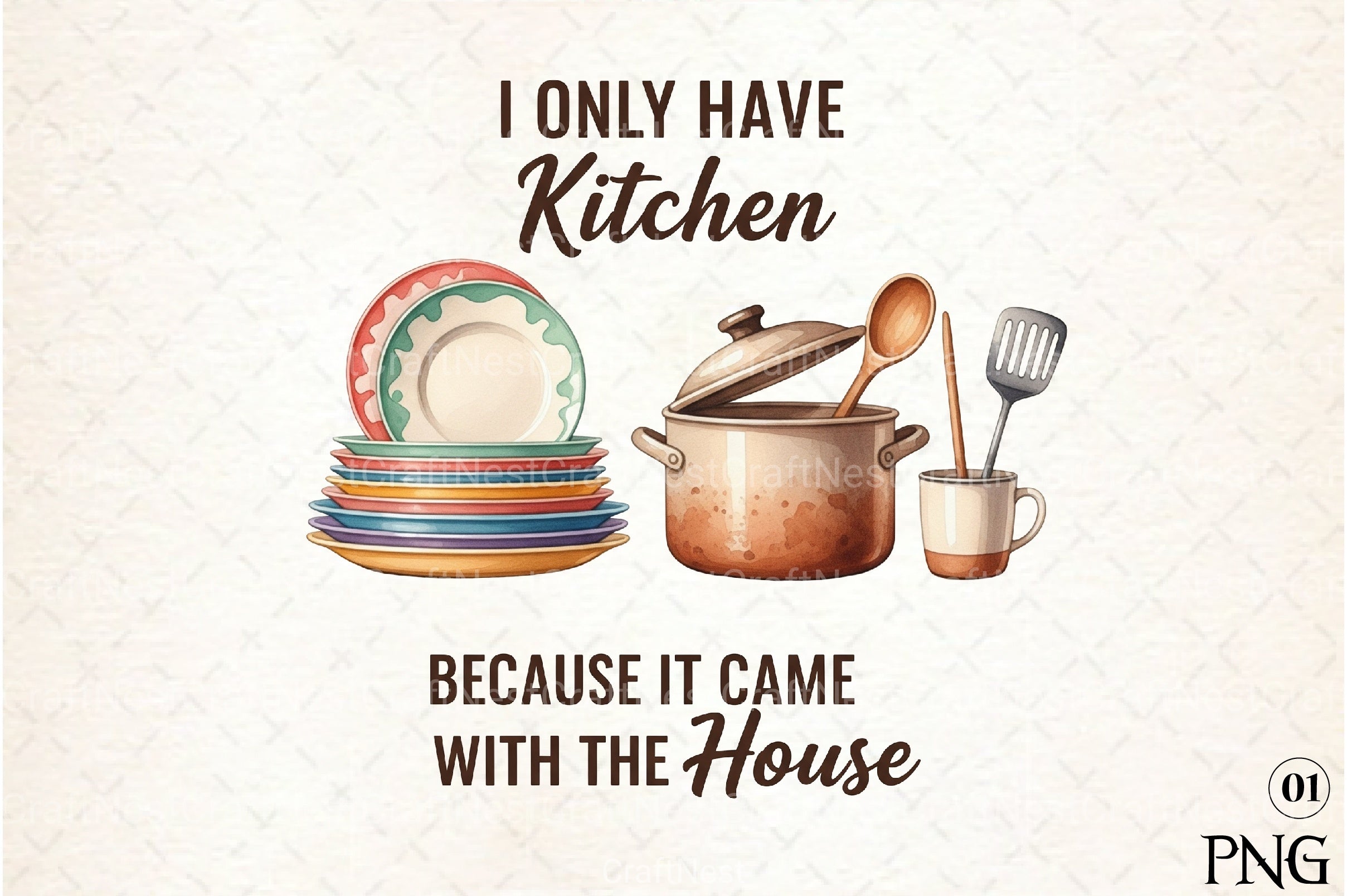 Funny Kitchen Towel Clipart Bundle 5 - CraftNest - Digital Crafting and Art