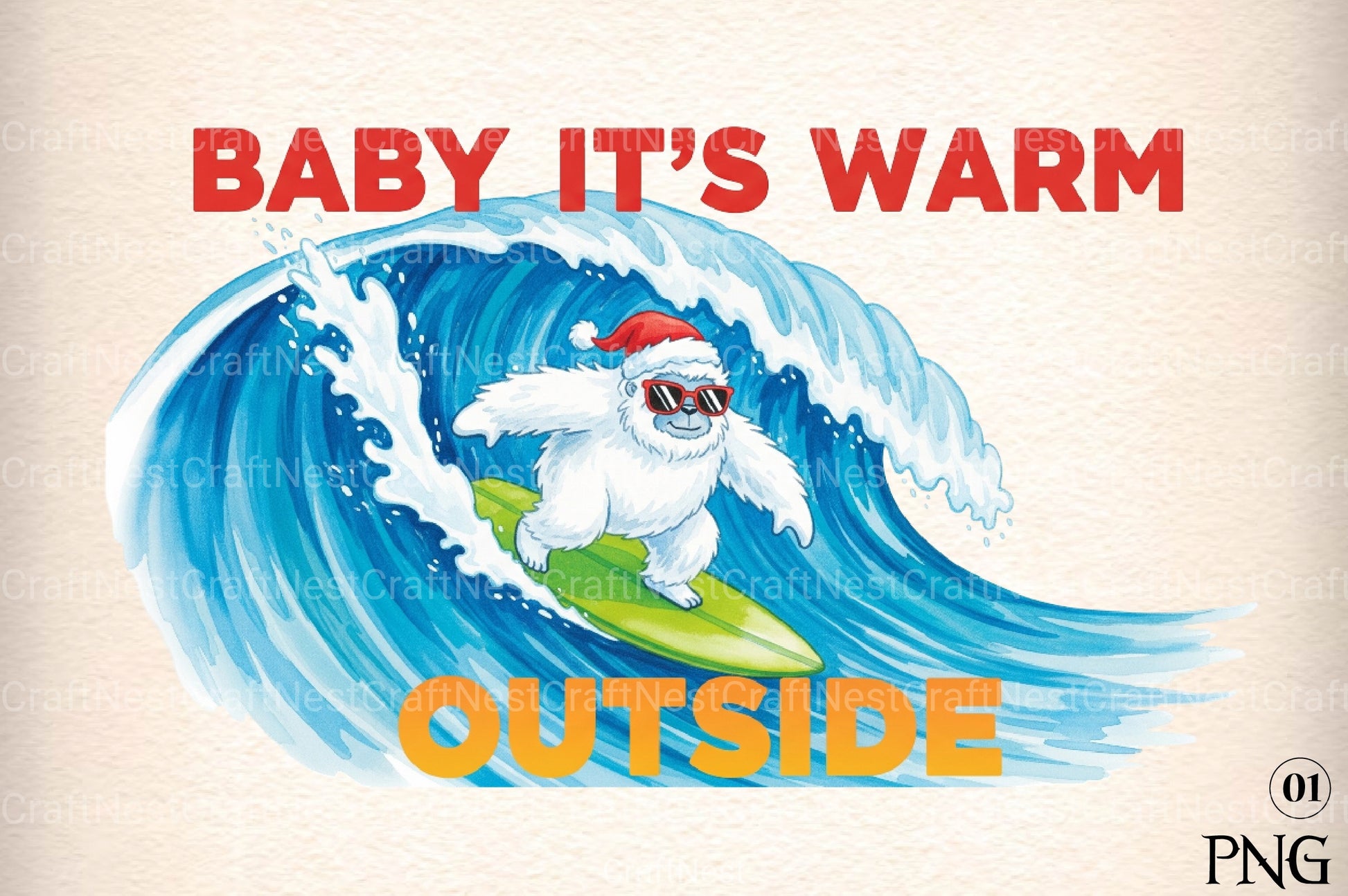 Christmas in July Funny Clipart Bundle - CraftNest - Digital Crafting and Art