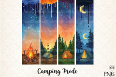 Camping Brushstroke Clipart Bundle 3 - CraftNest - Digital Crafting and Art