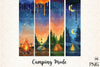 Camping Brushstroke Clipart Bundle 3