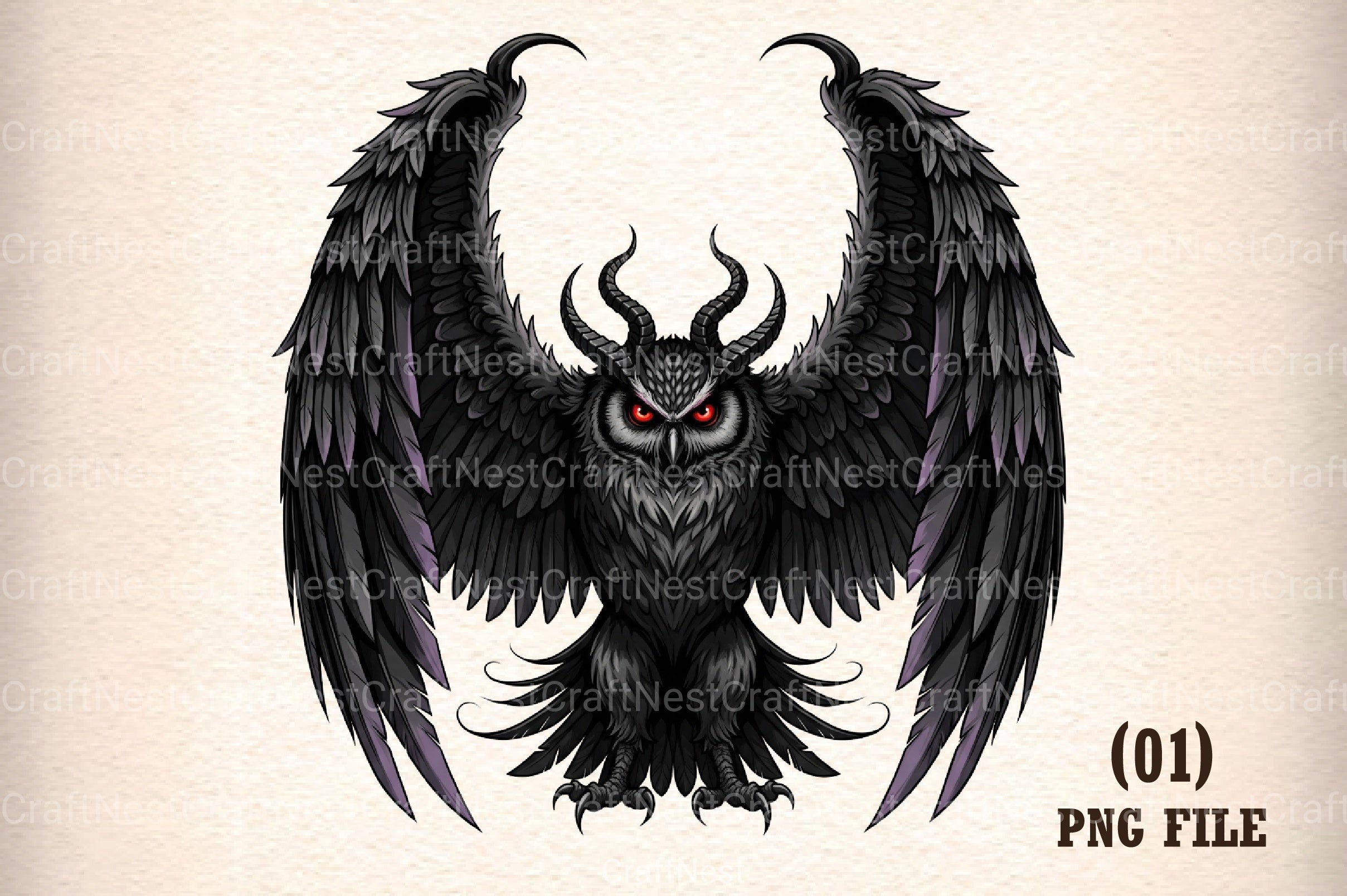 Gothic Owl Clipart Bundle - CraftNest - Digital Crafting and Art