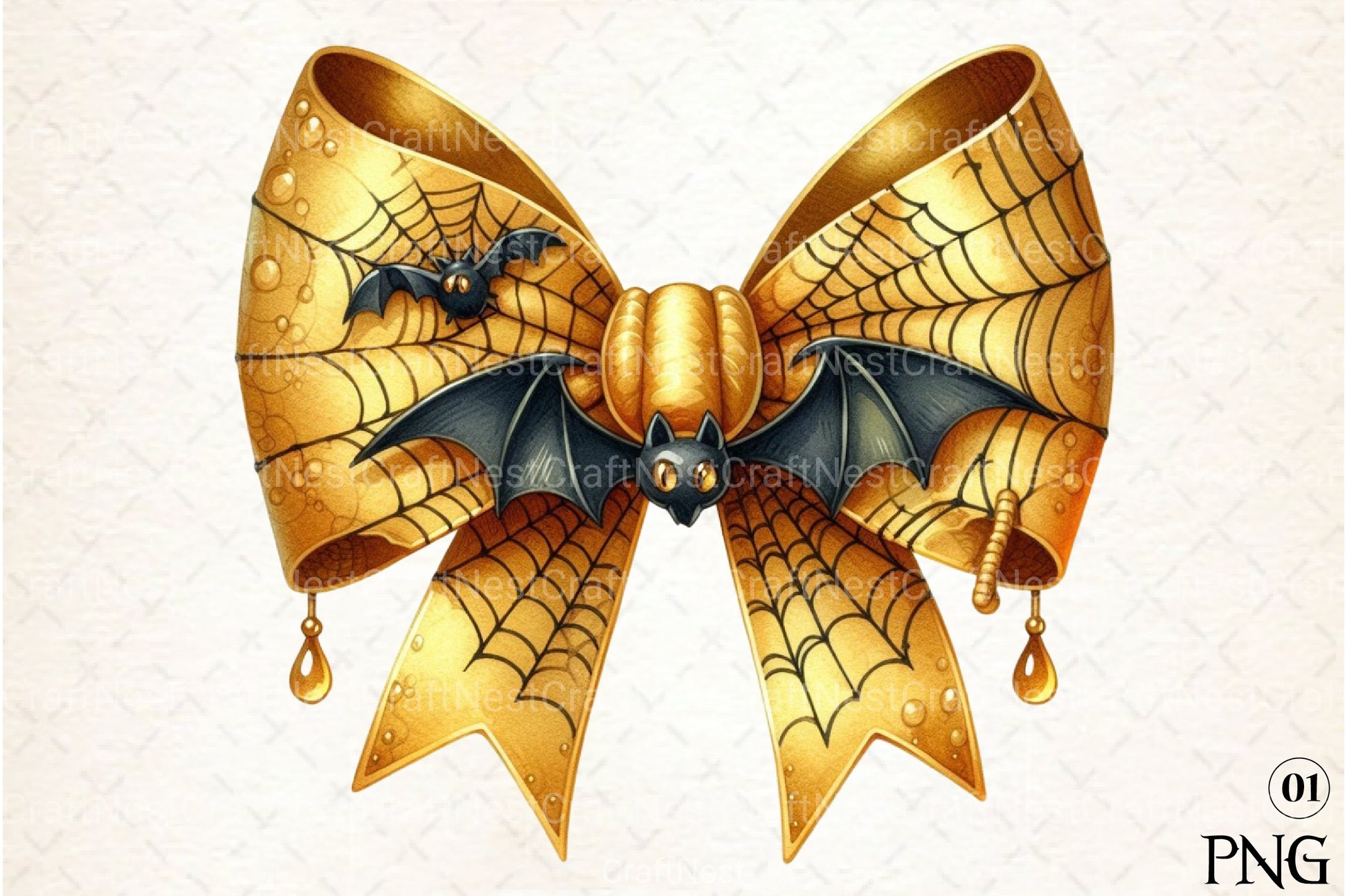 Halloween Coquette Bow Clipart Bundle 31 - CraftNest - Digital Crafting and Art