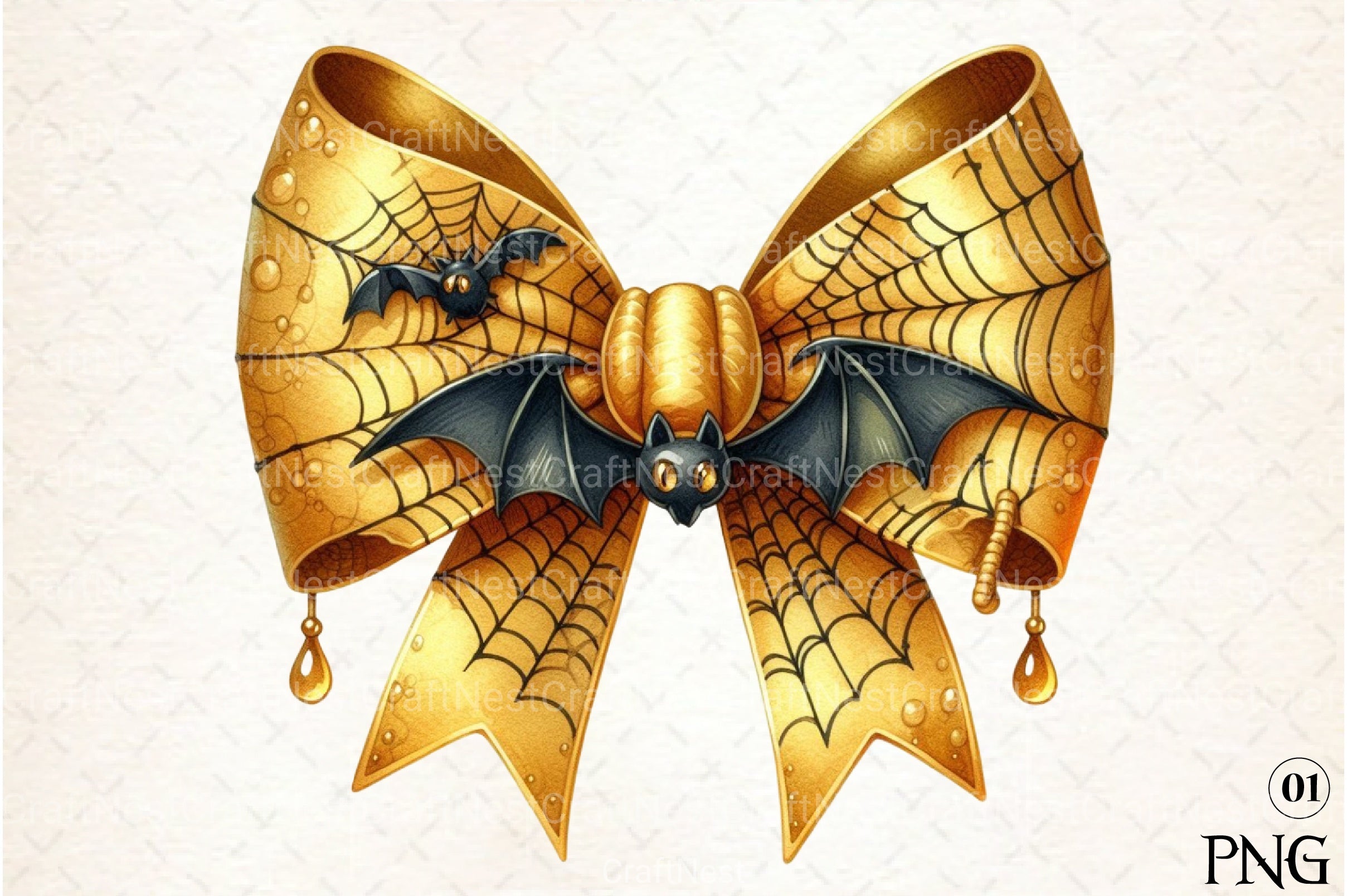 Halloween Coquette Bow Clipart Bundle 31 - CraftNest - Digital Crafting and Art