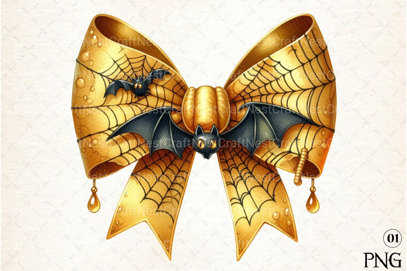 Halloween Coquette Bow Clipart Bundle 31 - CraftNest - Digital Crafting and Art