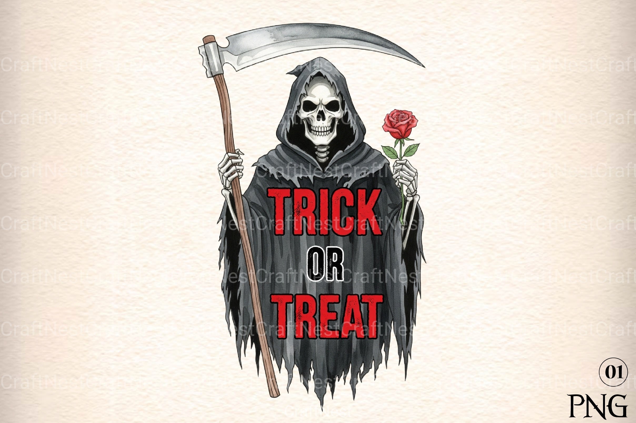 Spooky Reaper Halloween Clipart Bundle - CraftNest - Digital Crafting and Art