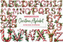 Christmas Alphabet Clipart Bundle 8 - CraftNest - Digital Crafting and Art
