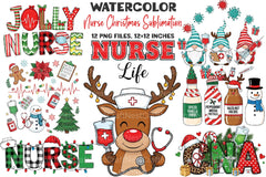Nurse Christmas Clipart Bundle - CraftNest - Digital Crafting and Art