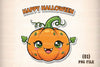 Happy Halloween Cute Pumpkin Sticker Clipart Bundle