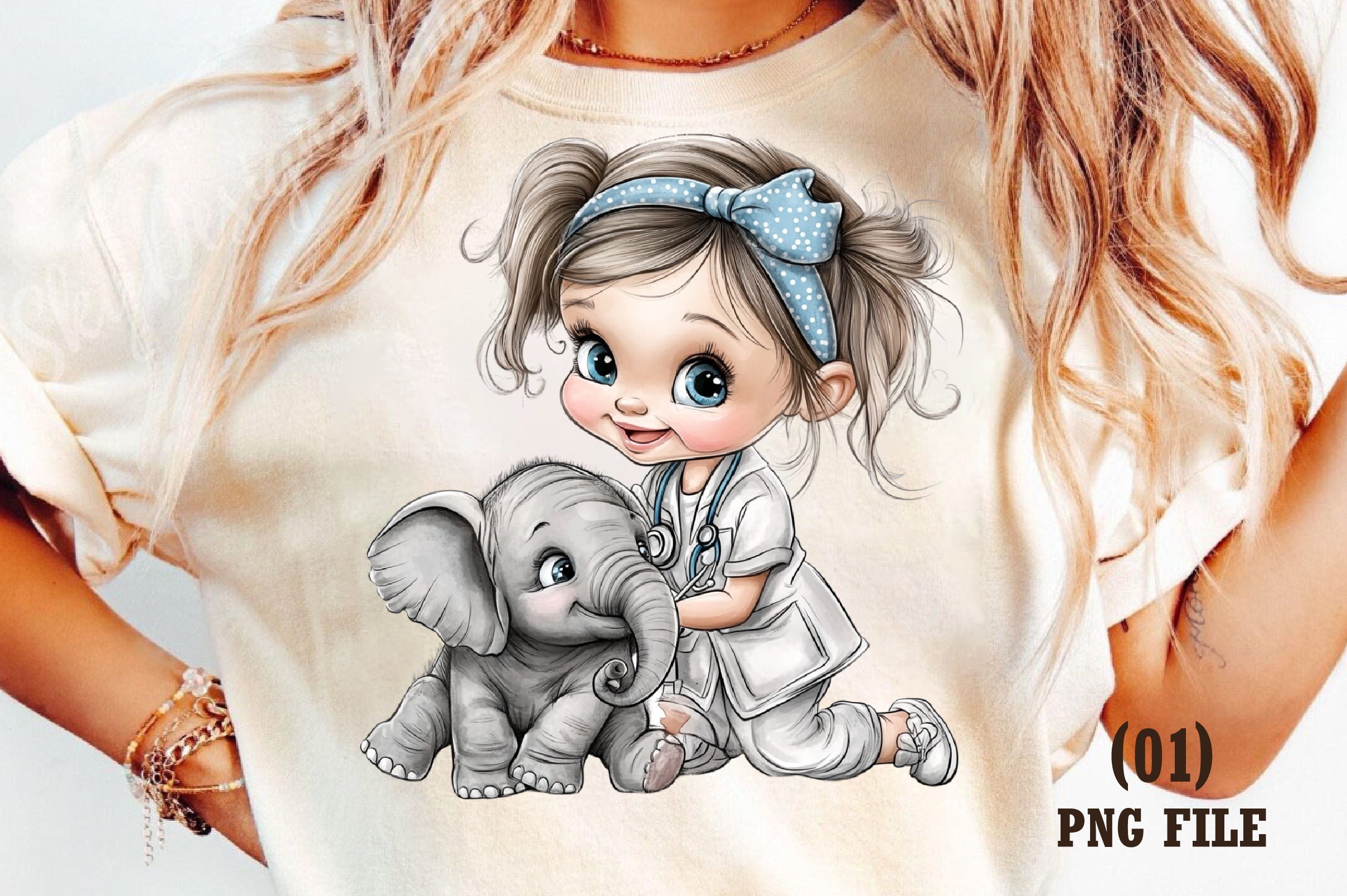 Veterinarian Girl Clipart Bundle