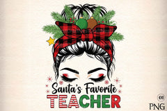 Santa's Favorite Teacher Clipart Bundle - CraftNest - Digital Crafting and Art