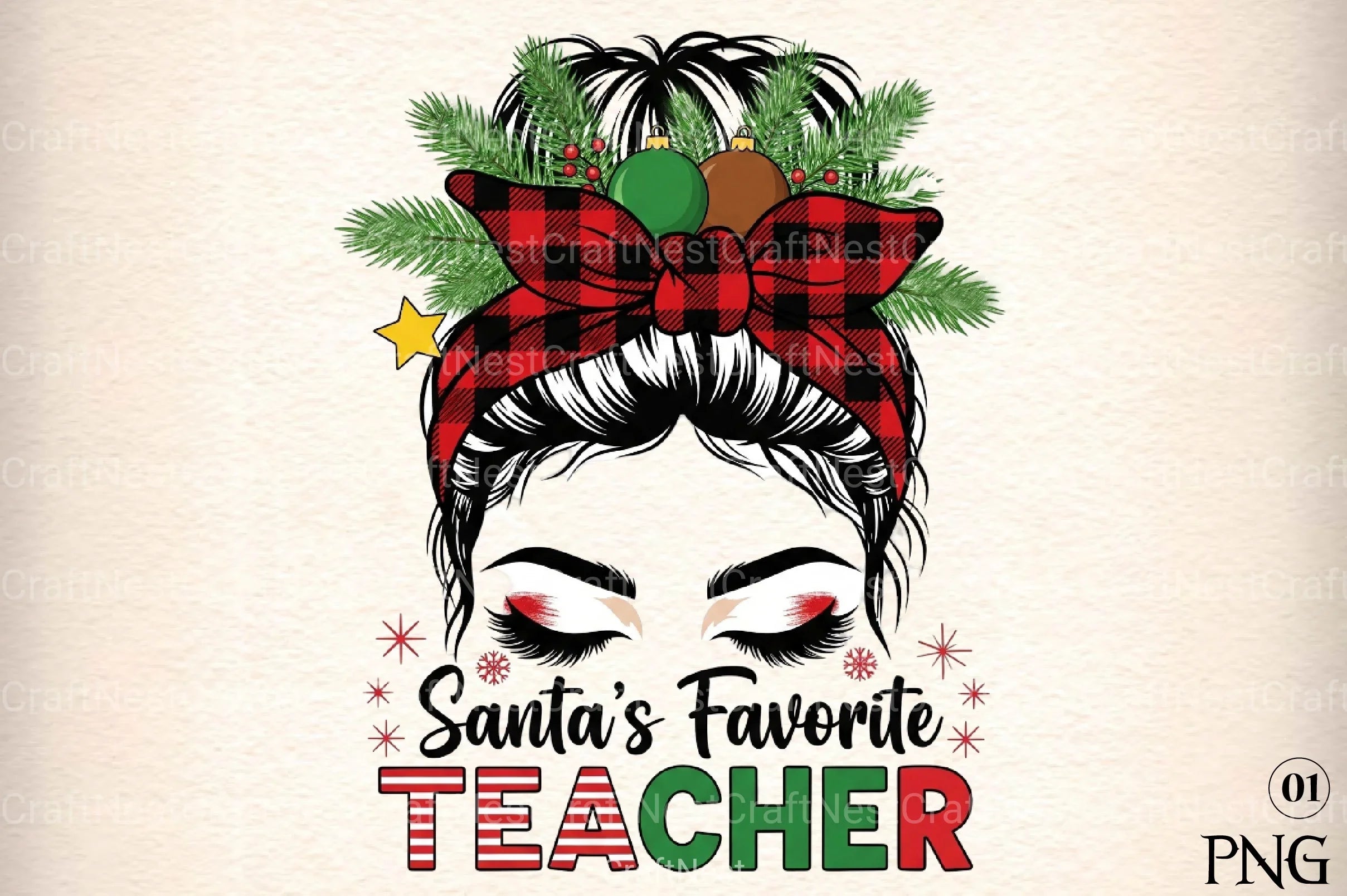 Santa's Favorite Teacher Clipart Bundle - CraftNest - Digital Crafting and Art