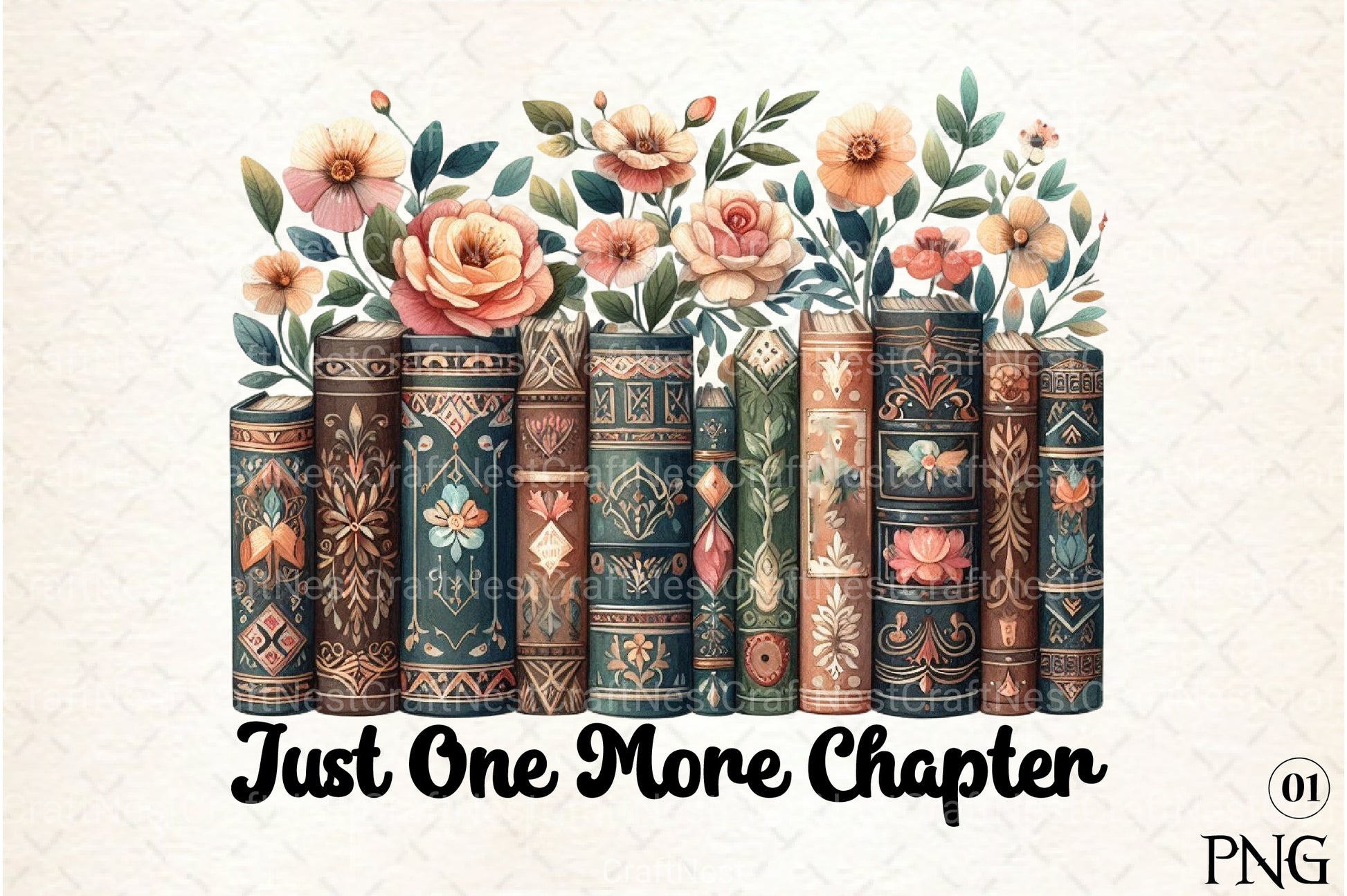 Just One More Chapter Clipart Bundle 1 - CraftNest - Digital Crafting and Art