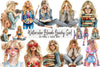 Blonde Quirky Girl Clipart Bundle