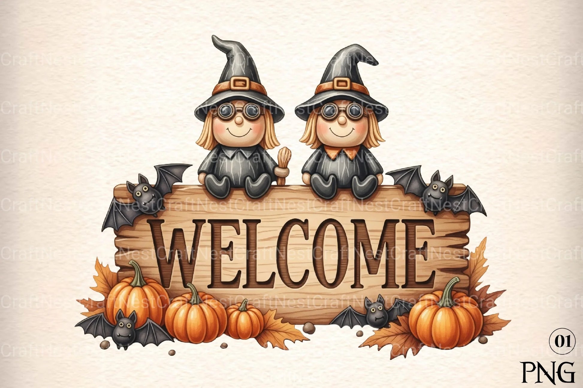 Halloween Witches Clipart Bundle 1 - CraftNest - Digital Crafting and Art