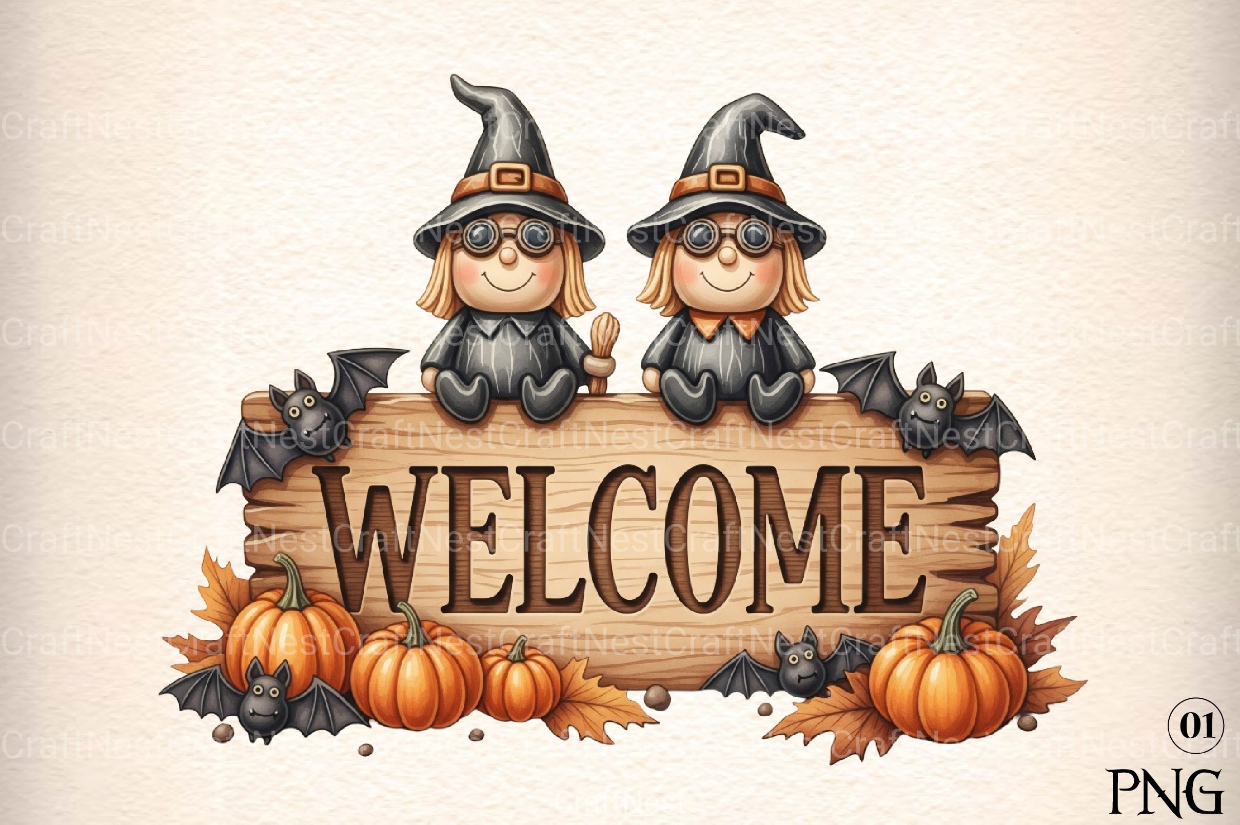 Halloween Witches Clipart Bundle 1 - CraftNest - Digital Crafting and Art