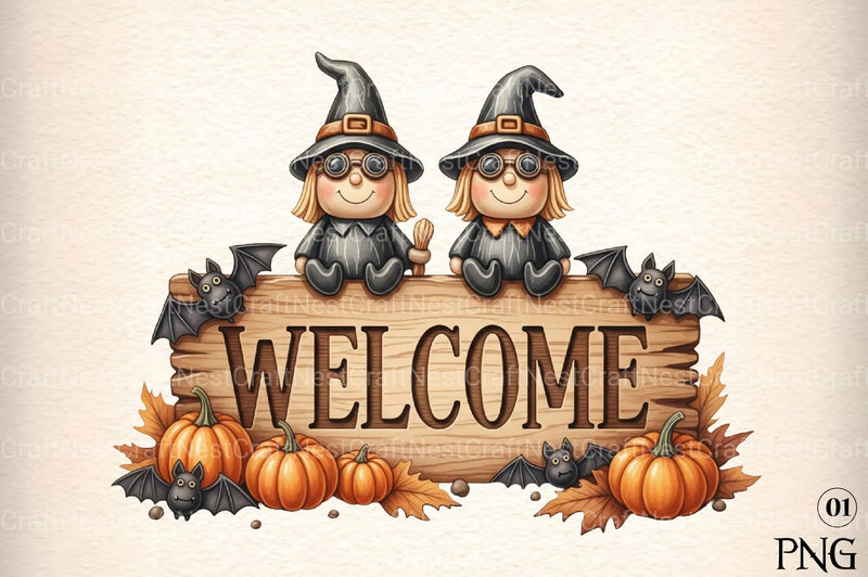 Halloween Witches Clipart Bundle 1 - CraftNest - Digital Crafting and Art