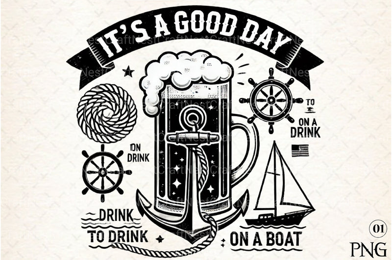 Summer Lake River Boat Drink Clipart Bundle - CraftNest - Digital Crafting and Art