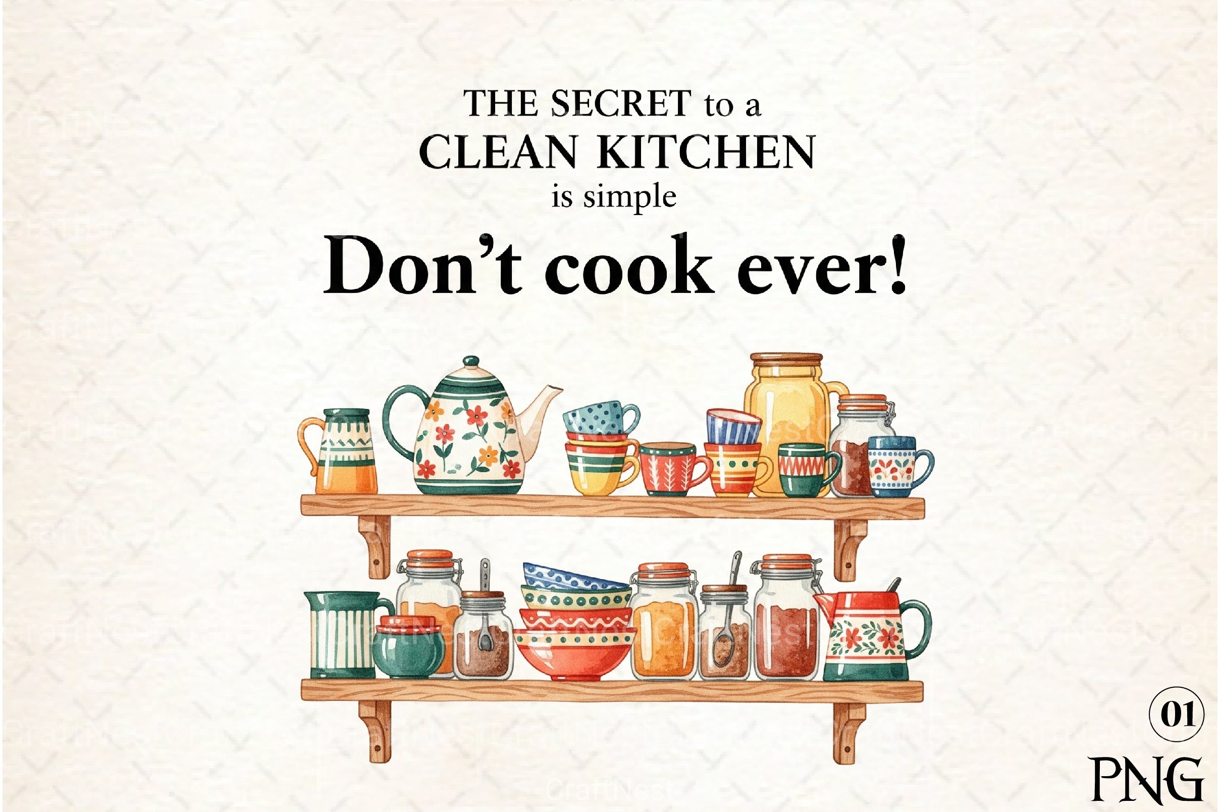 Funny Kitchen Towel Clipart Bundle 3 - CraftNest - Digital Crafting and Art