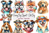 Funny Dog Cute Clipart Bundle