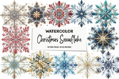 Christmas Snowflake Clipart Bundle - CraftNest - Digital Crafting and Art