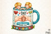 Kids Father’s Day Fist Bump Clipart Bundle 5