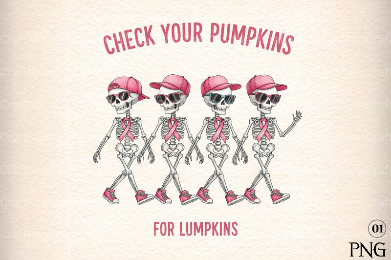 Halloween Breast Cancer Clipart Bundle 8 - CraftNest - Digital Crafting and Art