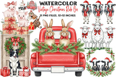 Vintage Christmas Clipart Bundle 2 - CraftNest - Digital Crafting and Art