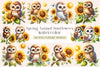 Spring Animal Sunflowers Clipart Bundle